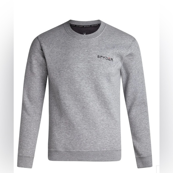 Spyder Other - Spyder Men’s Light Grey Fleece Crew Neck Sweatshirt Size XLarge NWT